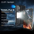 Unihertz 8849 Tank Pad E Rugged Android Tablet with Projector, 12GB RAM + 512GB.