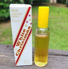 Vintage Saravel White Christmas 2 Oz. Perfume Spray
