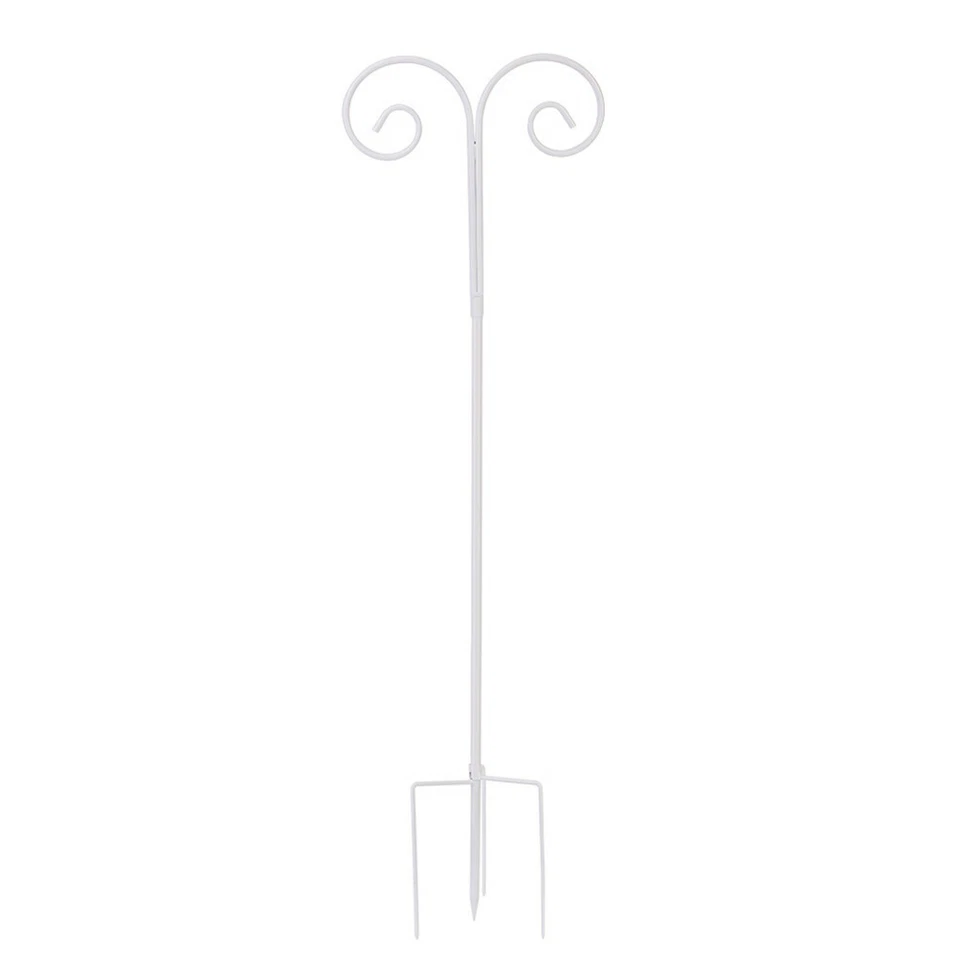 2x 96" Alimentador de Pájaros Poste Camino Linterna Planta Luz Colgador Boda Pastor Gancho Foto 3 de 4