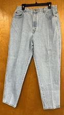 Vintage Gitano Mom Jeans Women's 16 Blue Denim Light Wash 100% Cotton Skinny Leg