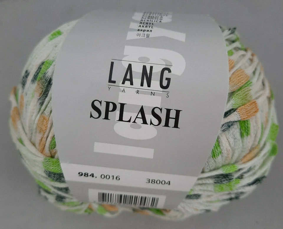 (99 €/kg): 100g LangYarns SPLASH,  Bändchengarn mit Noppen, Fb. 16  #5474 - Bild 2 von 2