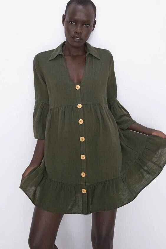Zara clearance peasant dress