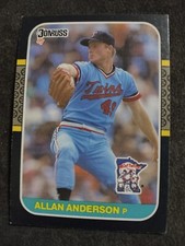 1987 Donruss Allan Anderson Rookie Minnesota Twins #368 Baseball Card. rookie card picture