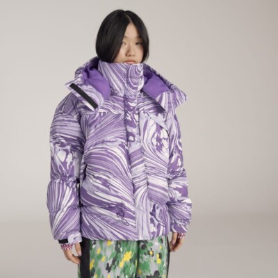 Women's Adidas By Stella McCartney Printed Padded Winter Jacket XS