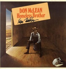 SINGER Don McLean autograph, signed vinyl record cover SINGER Don McLean autograph, signed vinyl record cover