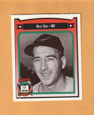 Billy Cox Baltimore Orioles 1991 Crown #87 Newport Pennsylvania 7M