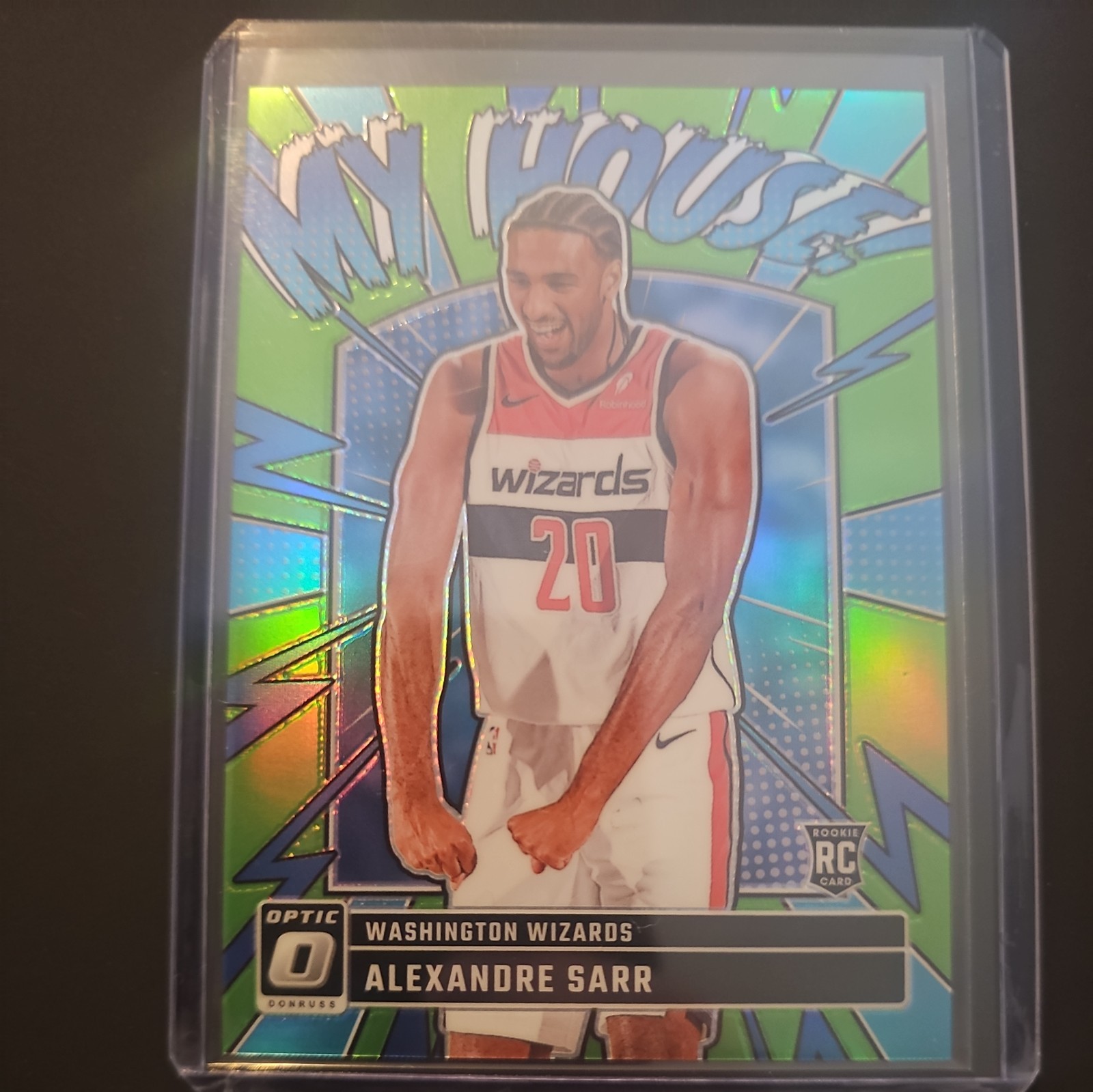 🔥NUMBER MATCH🔥2024-25 Optic Alexandre Sarr RC My House Lime Green /199 