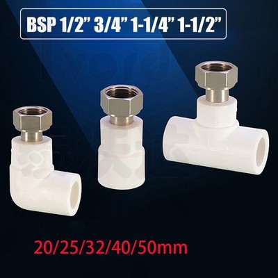 Aqua-Plus PPR Fittings IG 20mm 25mm 32mm 1/2'' 3/4''Winkel T-Stück Schweißtechnik