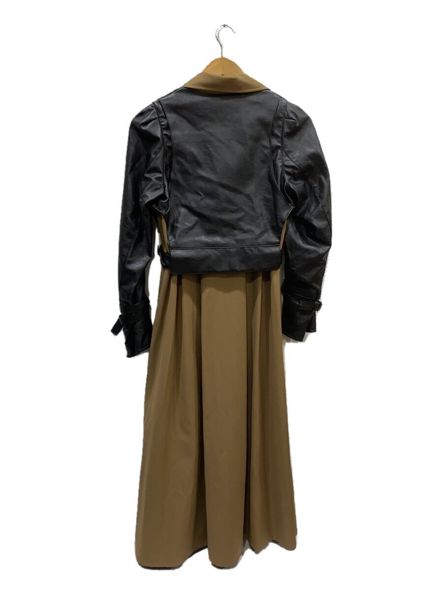 AMERI Camel Polyester Riding Dock Coat S Used 20S… - image 2