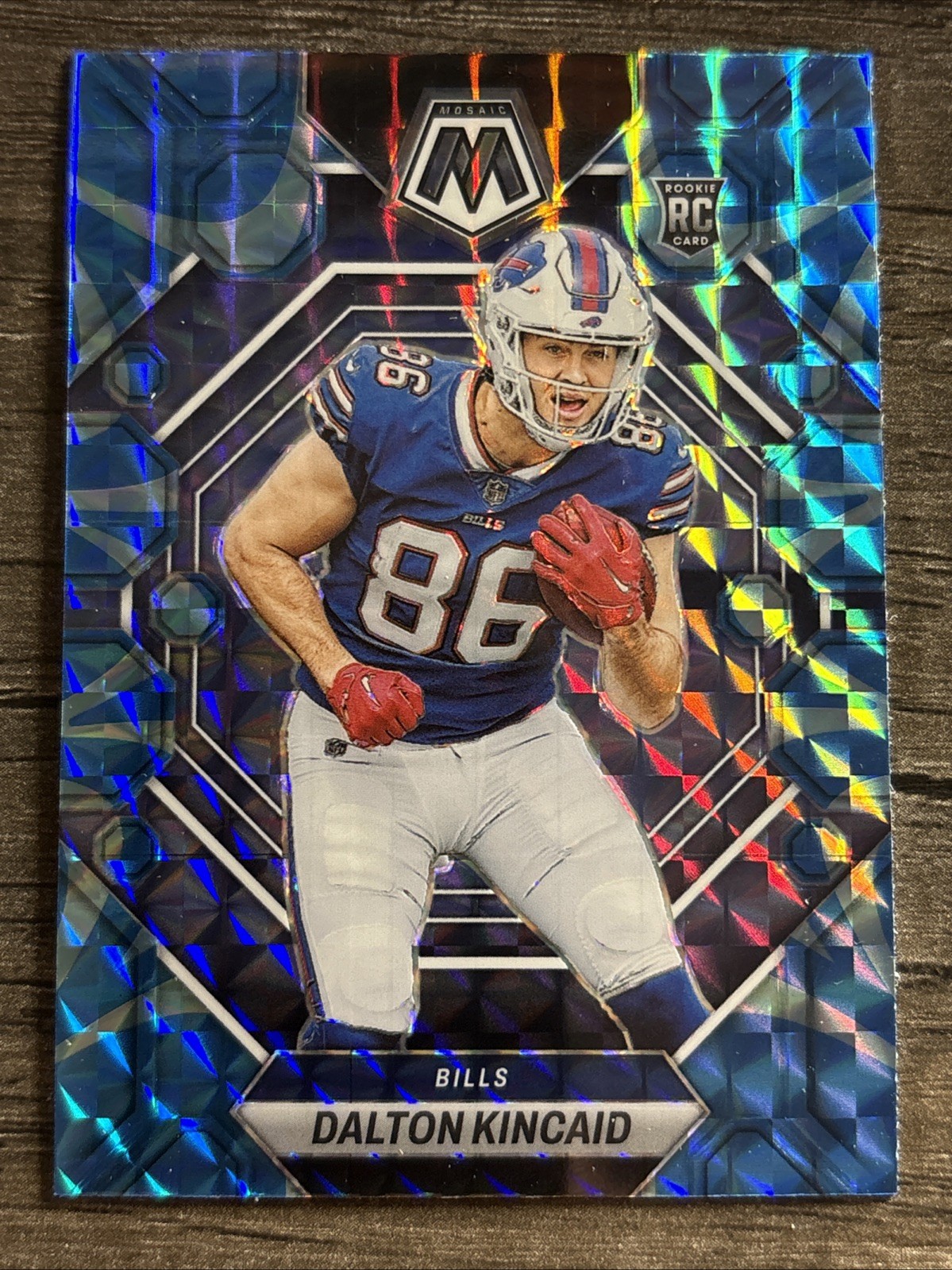 2023 Panini Mosaic - Rookies Dalton Kincaid #305 Reactive Blue Mosaic Prizm (RC)