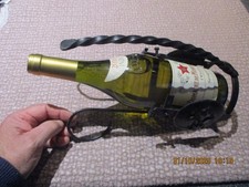 Présentoir Fer Forgé Porte Bouteille Fleur de Lys Dégustation Bar à Vin Bistrot