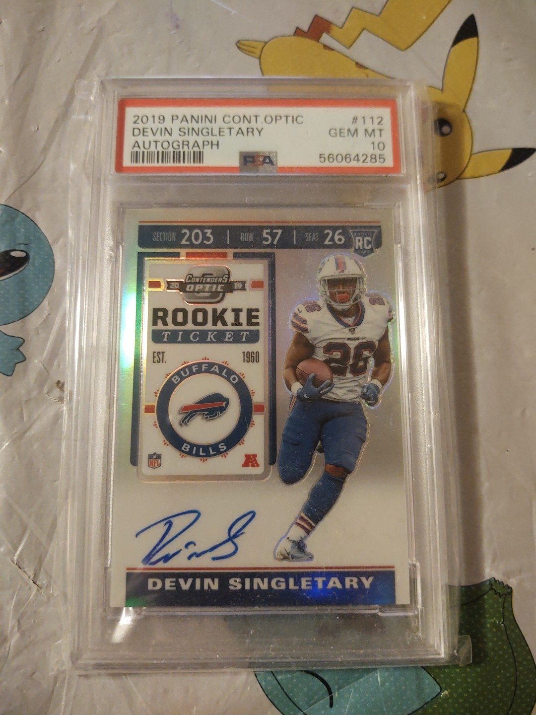 Devin Singletary Panini Contenders Optic #112 Autograph