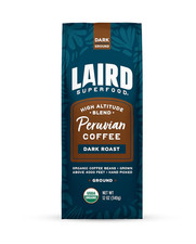 Peruvian Dark Roast Caffeinated Ground Coffee, Ethically Sourced Premium Ground 