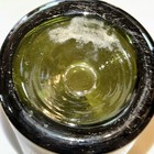 Vintage Green glass bottle with etching — photo 7