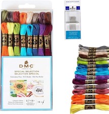DMC Embroidery Floss, DMC Embroidery Thread Pack,Exclusive Colors,Kit Bundle ...