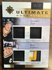 2011-12 Ultimate Collection Duos Jerseys Jaromir Jagr, Ron Francis UDJ-JF /25