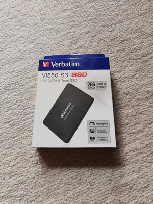Verbatim Vi550 S3 SSD 256GB 2.5 Zoll SATA - interne Solid-State-Drive Neu OVP  