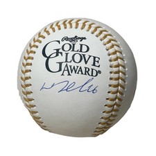 DJ LeMahieu New York Yankees Autographed Gold Glove Award Baseball
