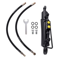 Double-acting Hydraulic Cylinder Top Link With Locking Block & 2 Hoses New