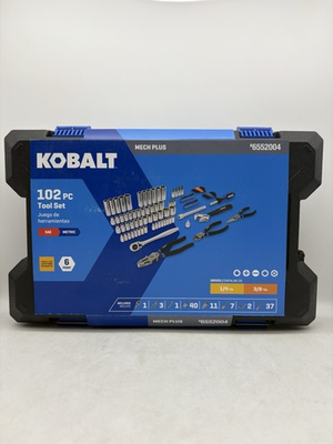 #ad Kobalt 102pc Mechanic Tool Set With Hard Case $50.00
