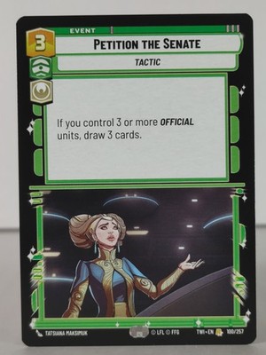 Petition the Senate - TWI EN 100/257 - Rare - A