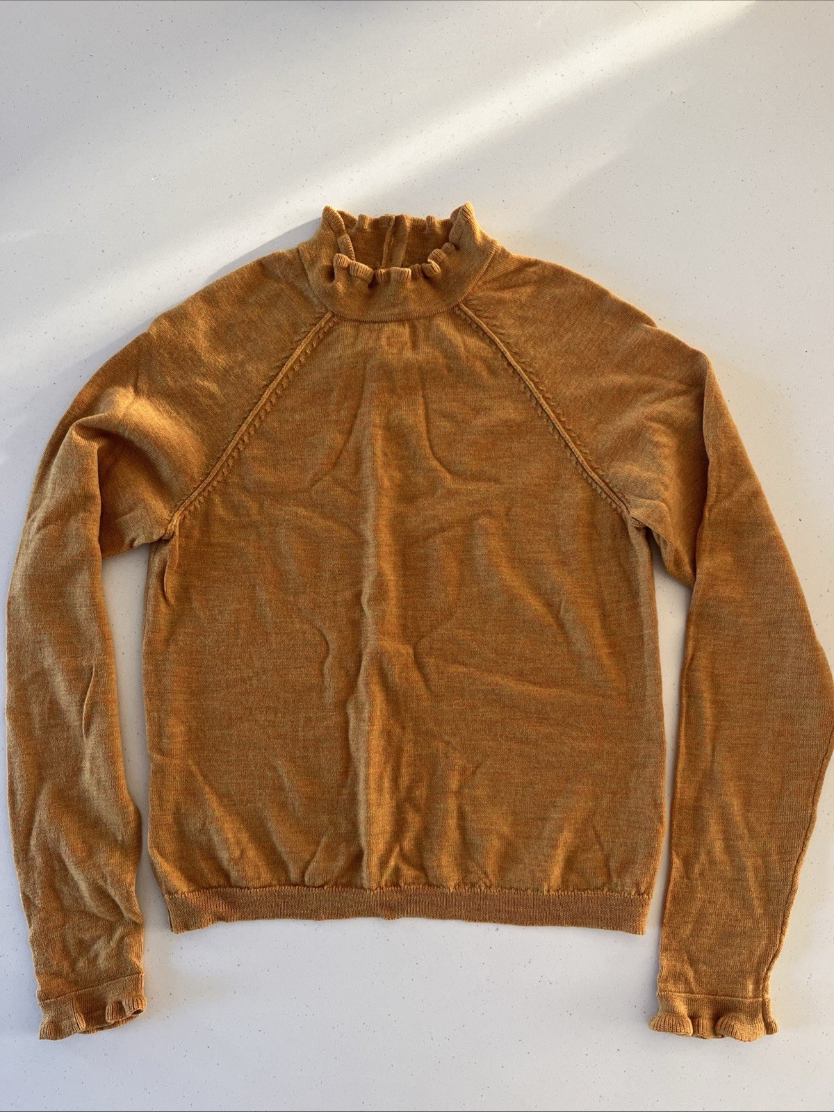Women’s Free People High-Neck Long Sleeve Merino Wool Pullover Sweater, Small