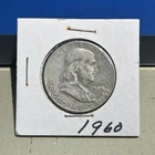 1960 Franklin Half Dollar 50C Philadelphia Business Strike 90% Silver U.S. Coin