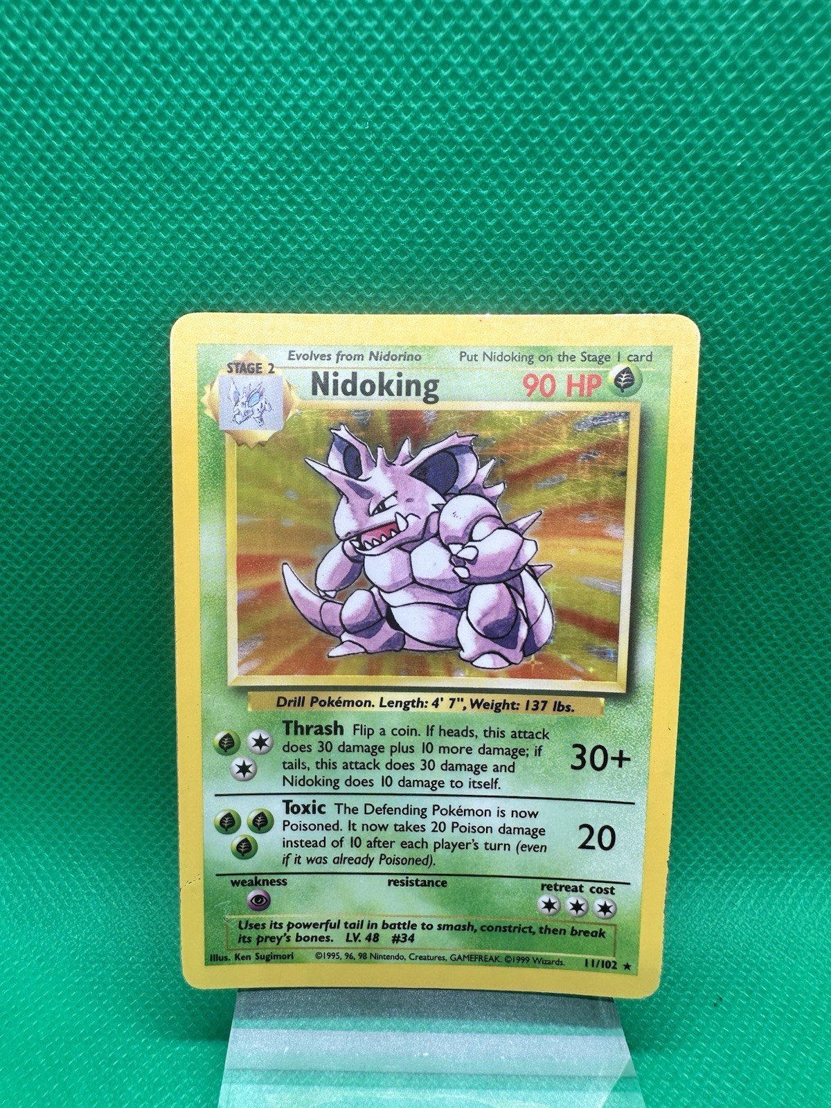 Nidoking 011/102 Base Set Holo
