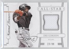 2015 Panini National Treasures All-Star 23/99 Dee Gordon #22 5x8
