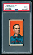 1909-11 T206 Piedmont 150/25 - Clark Griffith HOF - Portrait - PSA 2.5 Stunning