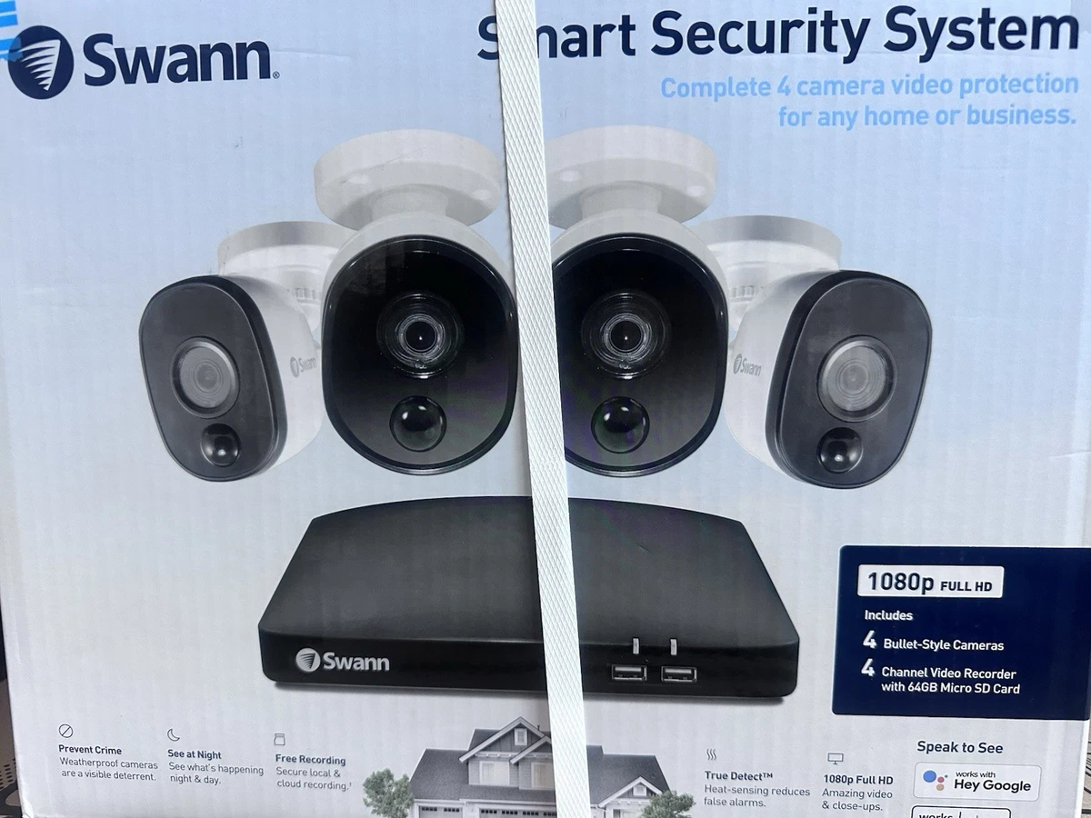 Wi-Fi Swann IP & Smart Security Camera Systems 4 Cameras Included