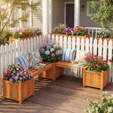 Massivholz Blumenkasten mit