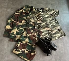 Vintage Ukrainian Border Guard Uniform Set 58/4 EU43 Woodland Camo Boots NOS