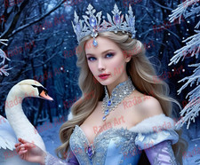 Winter Forest Fairy Digital Image Picture Photo AI Art Sample Product Collection