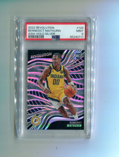 2022-23 Panini Revolution Asia Holo Silver PSA 9 Bennedict Mathurin Rookie 70/75