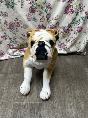 Drahtlampen große englische Bulldogge Stofftier - L 55 cm x H 45 cm