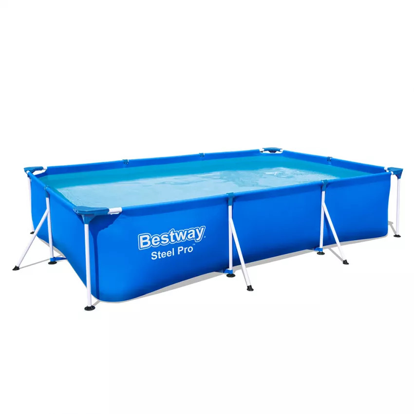 Piscina fuori terra rettangolare Steel Pro 300x201x66cm Bestway 56404