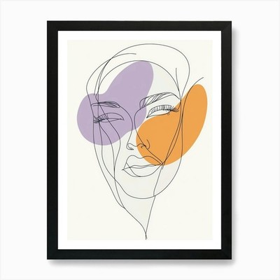 Portrait einer Frau 822 Kunstdruck gerahmt Wandbild Poster Leinwanddruck Bild