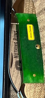 Case XX John Deere Canoe Bright Green Bone 62131 SS
