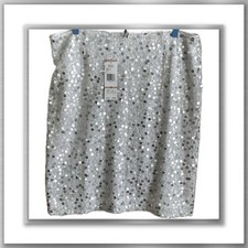 Jones New York White  Silver Sequin Skirt   Size 12