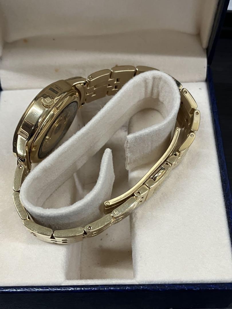 Givenchy Automatic Watch Gold Case Blue Dial Stylish Men's