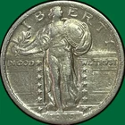1919 Standing Liberty Quarter Almost Uncirculated AU Coin #40672