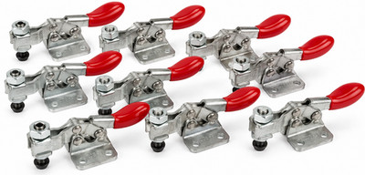 Lot of 10 Destaco 205-U Horizontal Toggle Clamps w/ Spindle NOS USA