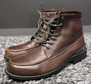 Banana Republic Boots Mens Size 12 M Brown Leather Moc Toe Prep Chunky Smooth Leather Moc Toe Boot | Banana Republic Factory main image 3