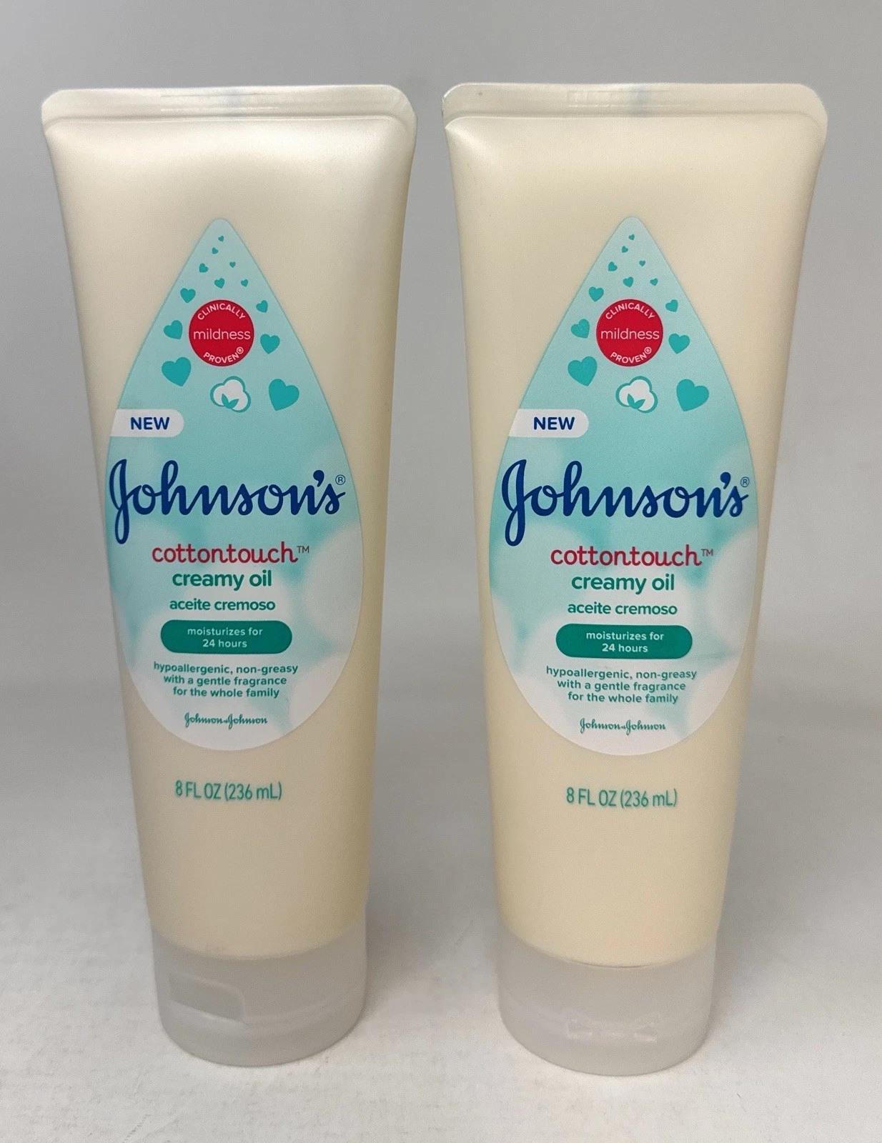 Johnson's Baby Cottontouch Creamy Oil Hypoallergenic Non-Greasy 8 oz Pack of 2
Opens in a new window