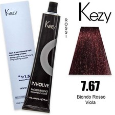 Kezy Involve Hair Color 7.67 Vibrant Red Blonde Purple 100ml