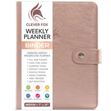Clever Fox Weekly Planner Binder – Goal Setting Planner for Time Management &...