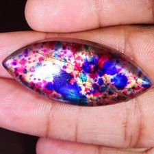 56.75 CT Multi Color LABRADORITE Marquise Shape Loose Gemstone (19x46x7 mm) AD90