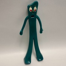 VTG 1985 Lewco Gumby LCD Alarm Clock Retro Art Clokey Toy Tested RARE