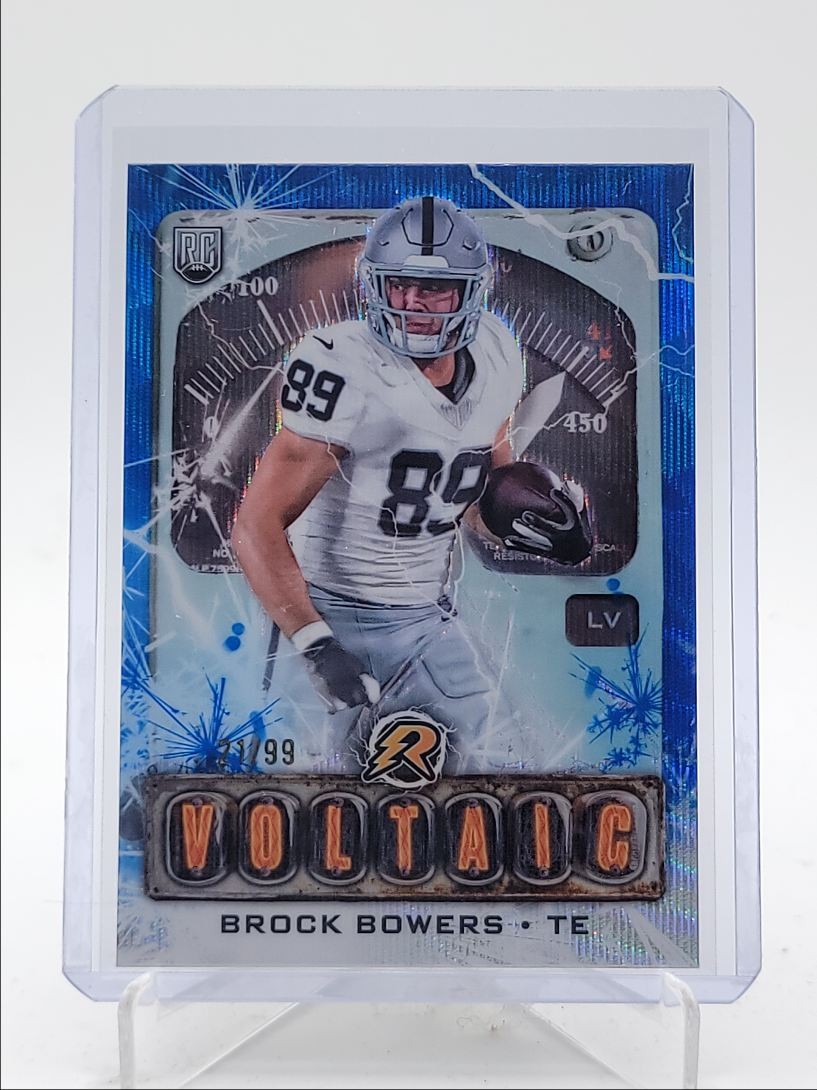BROCK BOWERS 2024 TOPPS RESURGENCE VOLTAIC ROOKIE BLUE SURGE RC /99 Q5849